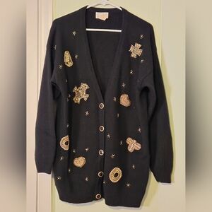80s vintage glam cardigan